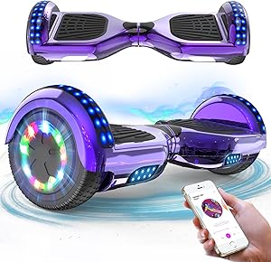 RCB Hoverboards 6,5 Zoll Skateboard Kinder und Jugendliche Hoverboards mit Bluetooth - Led Licht Segway mit Leistungsstarkem Motor Geschenk für Kinder