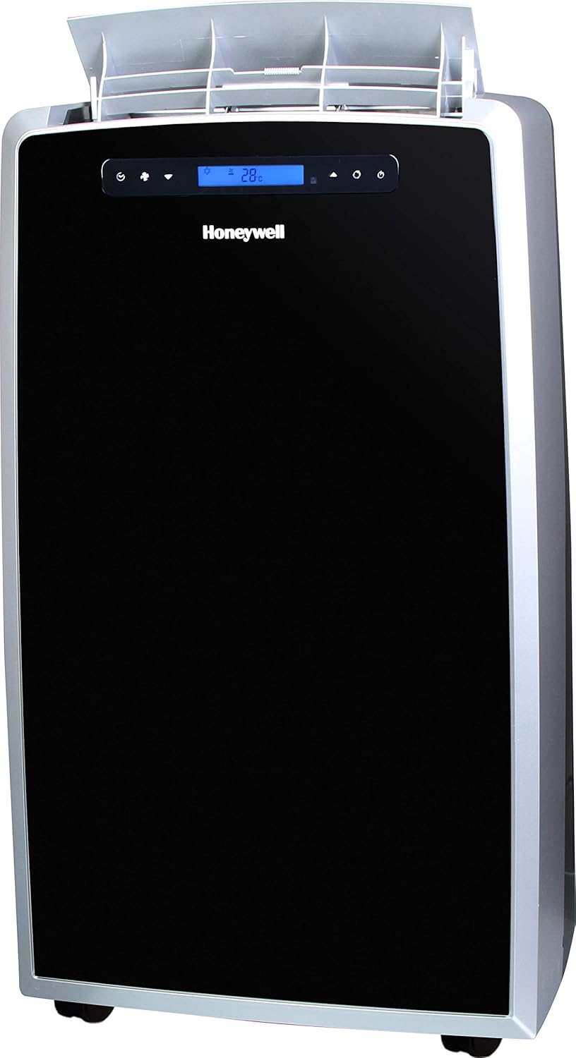 Honeywell Black/Silver MM14CCS Portable Air Conditioner with Fan & Dehumidifier with Thermal Overload Protection, 14000 BTU