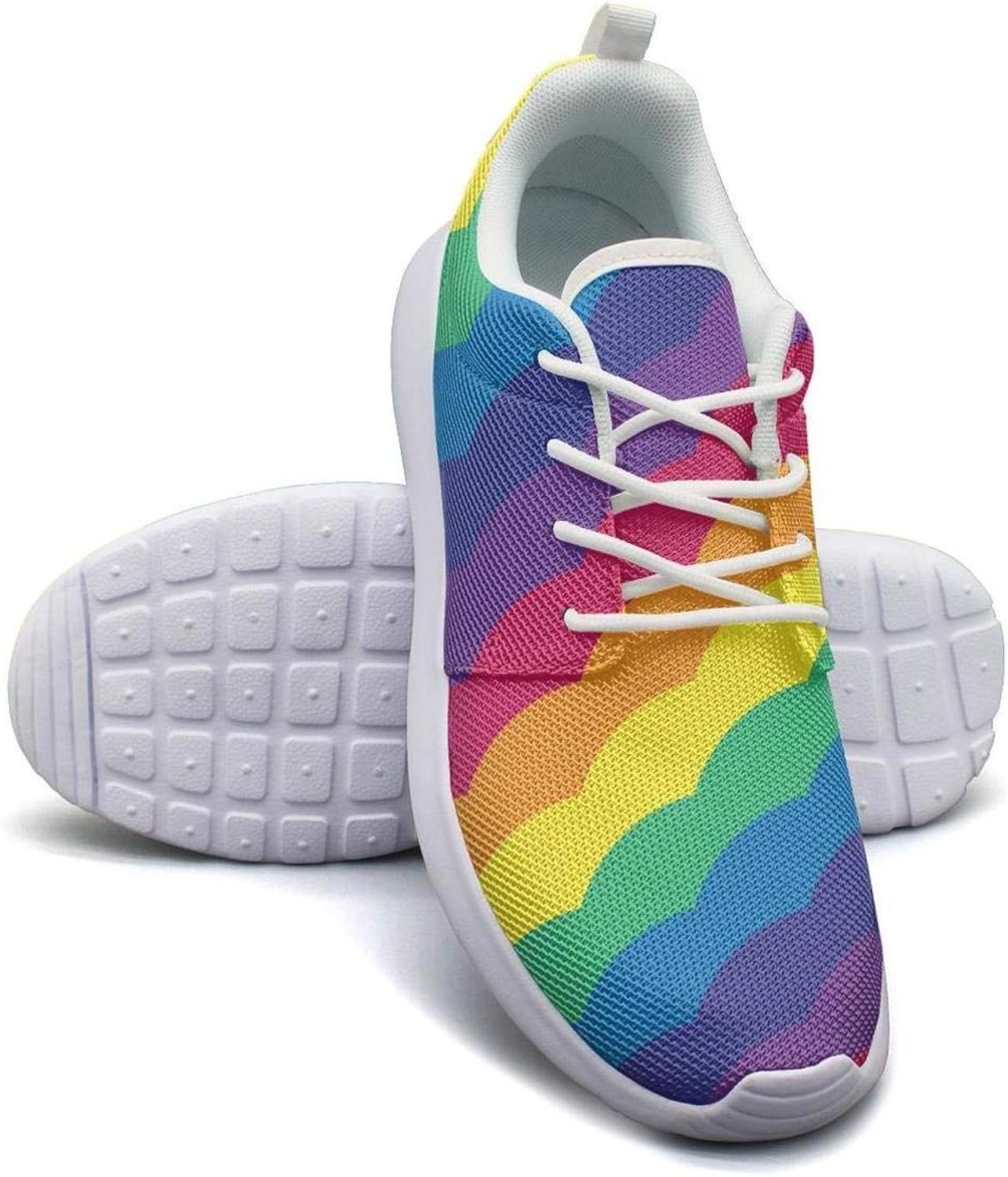 rainbow colored basketball shoes