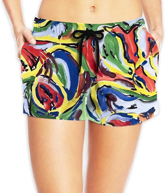 Amazon Co Jp アバンギャルドアート ショートパンツ レディース カジュアル ビーチパンツ おしゃれ 水着 夏 スポーツパンツ 水陸両用 人気 ギフト 服 ファッション小物
