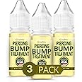 BodyJ4You Piercing Keloid Bump Removal - Natural Oil Piercing Bump Treatment - Nose Septum Belly Ear Cleaner Soothing Skin Recovery Solution - Safe Care New Piercing Reduce Scars - 3 x 0.33 Fl Oz
