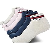 Tommy Hilfiger Womens Quarter Socks - 6 Pack Soft Cushioned Athletic Performance Ankle Socks for Women for Sports and Running