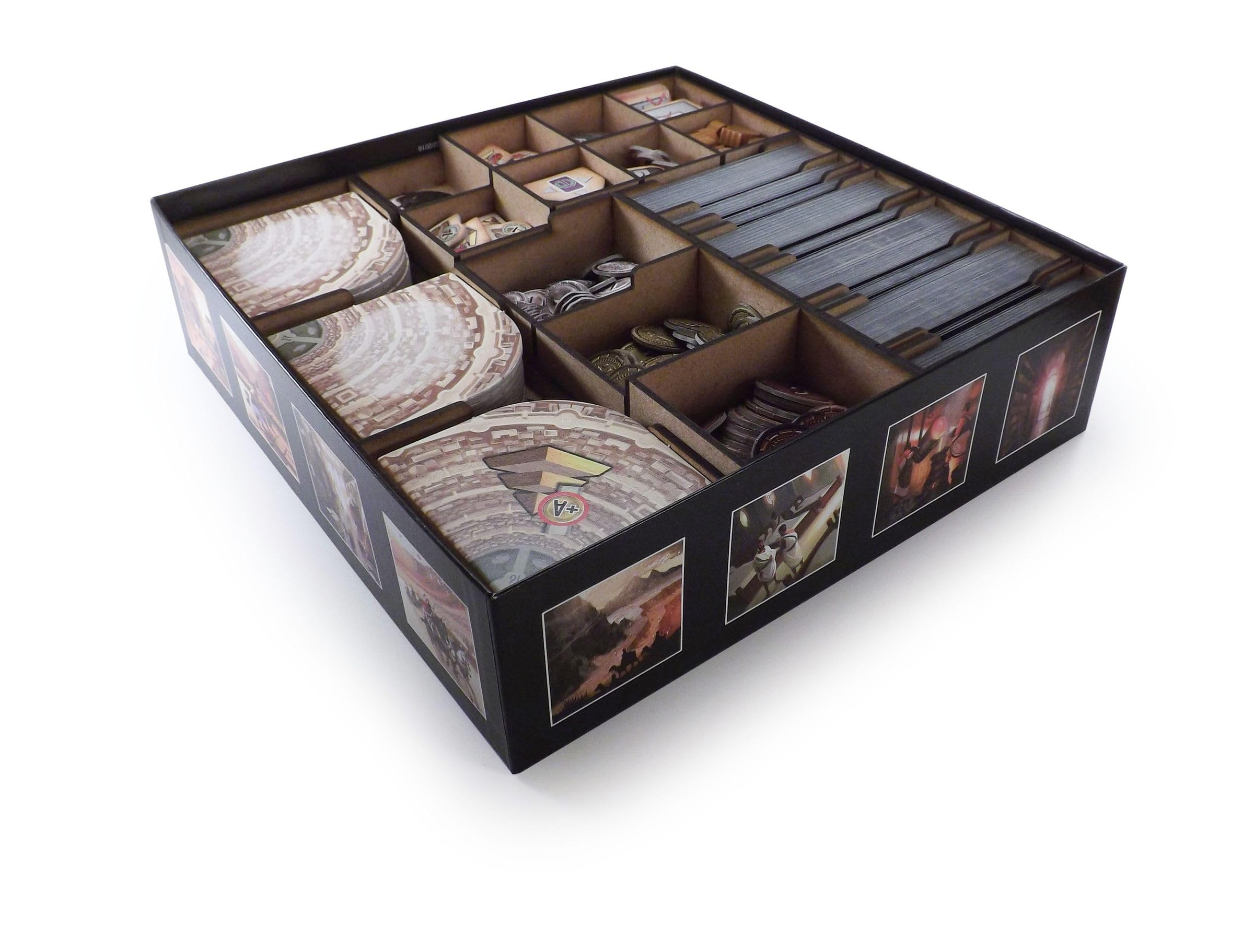 The Game Doctors Boardgame Organizer compatible with 7 Wonders