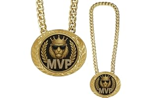 Bambluby 6" Goat Medal Champion Chain – Sports Award Medal for Football, Soccer, Basketball, Funny Winner Trophy for Kids and Adults