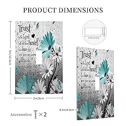 Farm Teal Daisy Floral Bible Verse Inspirational