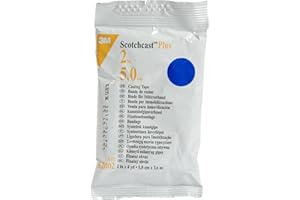 3M Scotchcast 82002B Plus Casting Tape, 2" x 4 yd., Blue (Pack of 10)