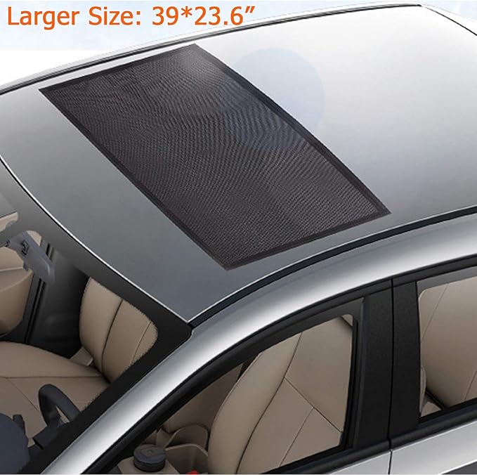 39x23.6 Breathable Mesh Sunroof Screen for Car SUV Camping, UV