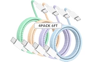 AYicaa USB C Cable, USBC to USBC Charger Cord for iPhone 15 Charger Fast Charging 60W 6FT Type C Charger Charging Cable for Macbook Pro/Air USB C Charger Cable iPhone 15 Pro Max/iPad Pro/Mini/Air/Plus