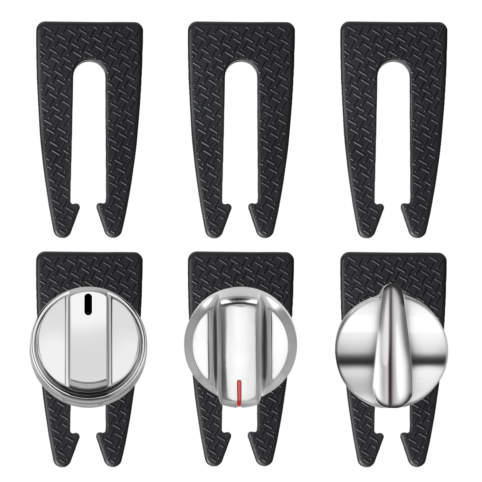 Photo 1 of 6 Pack Stove Knob Locks,Gas Stove Knob Lock for Baby Safety,Child and Pets Safety Guards,Prevent Children or Pets from Accidentally Turning on Gas Stove