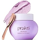 Prakti PaviPure Warming Detox Mask, Clears & Minimizes Pores, Smooths & Hydrates with Natural AHAs, 1.8 fl oz
