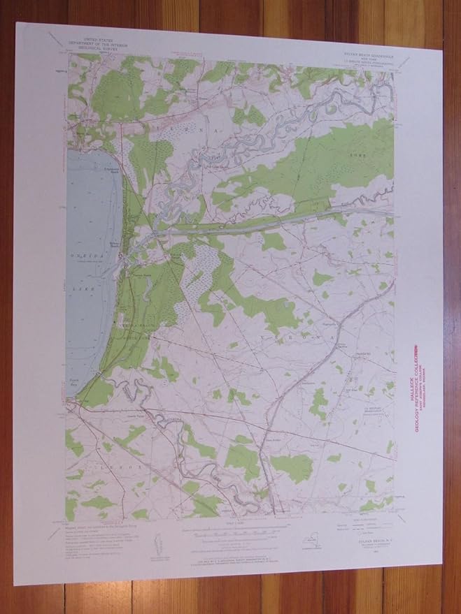 Sylvan Beach New York 1958 Original Vintage USGS Topo Map