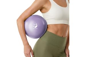 Slim Panda Pilates Ball,9 Inch Small Exercise Ball, Therapy Ball, Core Ball, Mini Yoga Ball for Pilates, Balance, Stability, Workout, Core Training and Physical Therapy