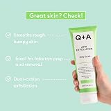 Q+A AHA Exfoliator Body Scrub 250ml Vanilla Coconut Scent Hydrates view 3