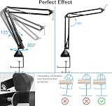 YOUSHARES Shure MV7 Boom Arm with Mic Cover Foam Windscreen Kit view 6