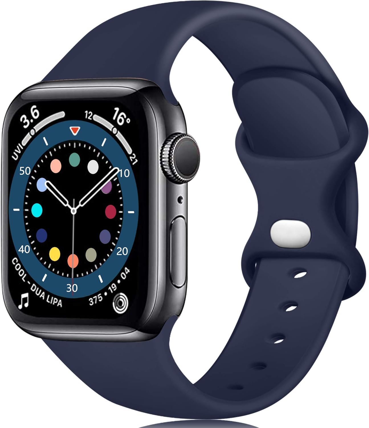 Epova Silicone Strap Compatible with Apple Watch Strap 44mm 42mm 45mm 46mm 49mm