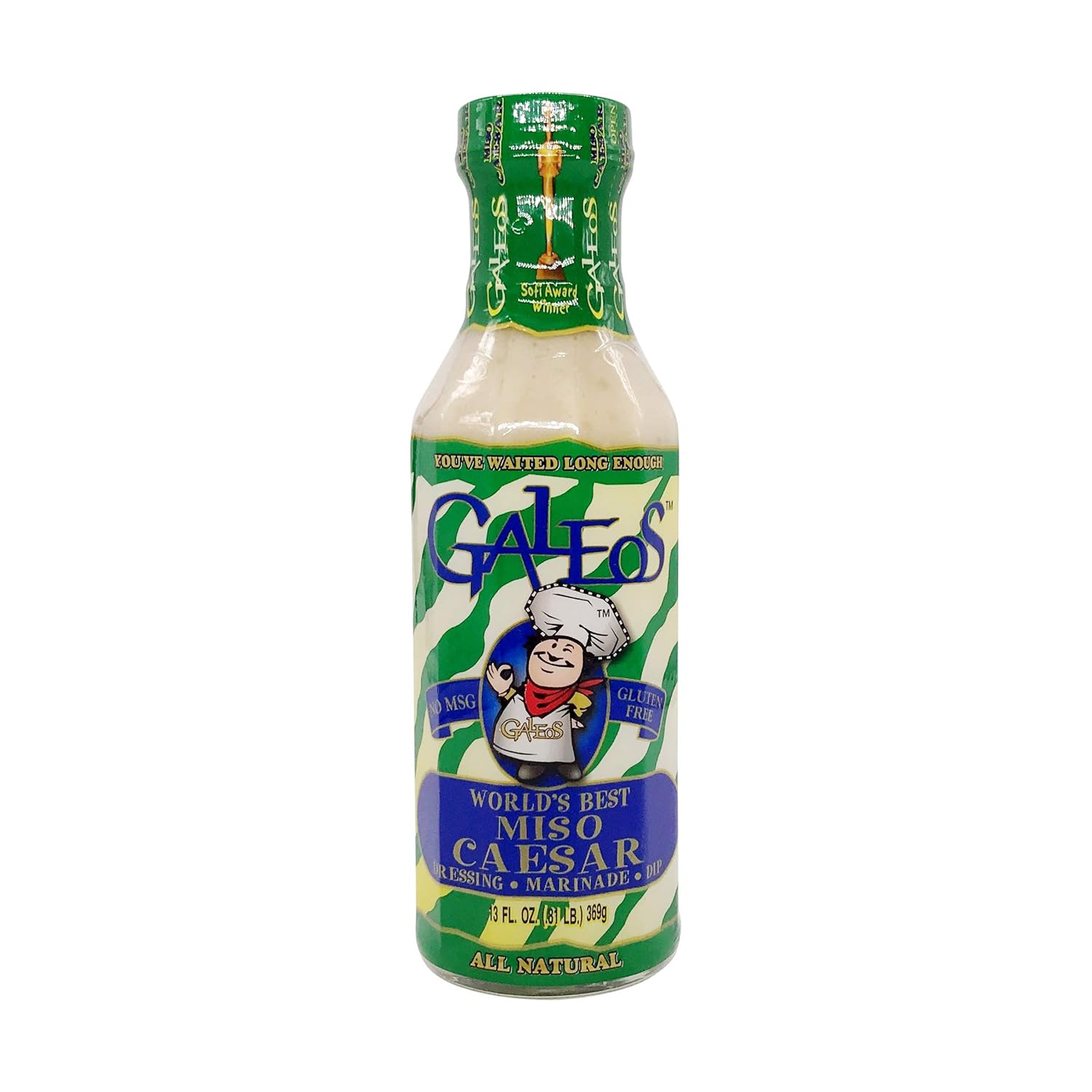 Galeos, Dressing Miso Caesar Low-Fat, 13 Ounce