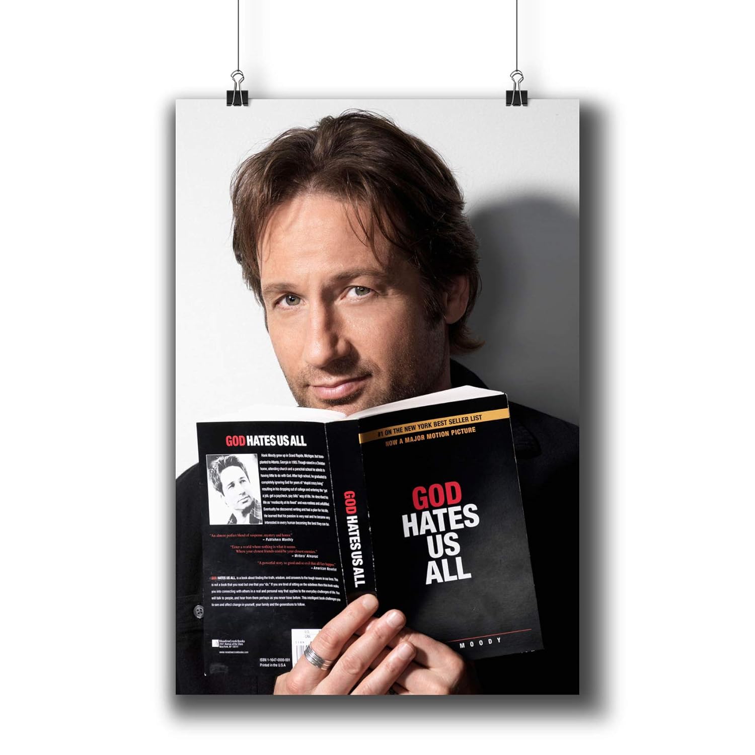 David Duchovny Actor Movie Photo Poster Prints 418-002,Wall Art Decor for Dorm Bedroom Living Room (A4|8x12inch|21x29cm)