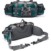 VISCNE Outdoor Fanny Pack Hiking Fishing Waist bag 2 Water Bottle Holder Lumbar Pack (Green)