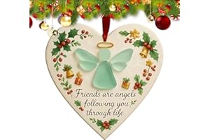 Friendship Ornaments for Women Friends | Christmas Tree Friends Pendants Decorations | Sentimental Charm for Sister Coworker 