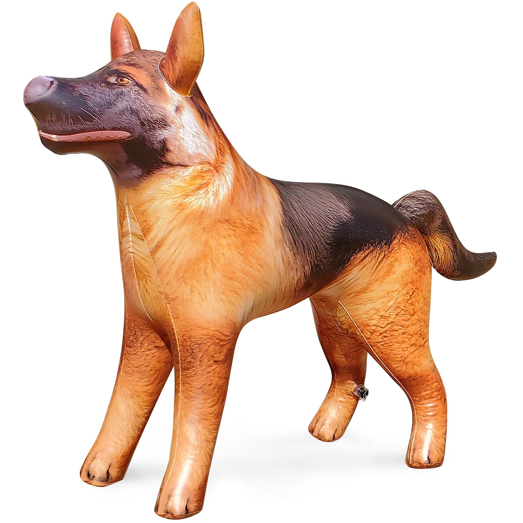 Jet Creations German Shepherd Dog Inflatable, 43" L x 30" H – Christmas Yard Decorations, Room & Classroom Decor, Birthday Party Prop, Police Dog/K9 Animal Toy & Gift for Kids, Black & Tan, 1 Pc