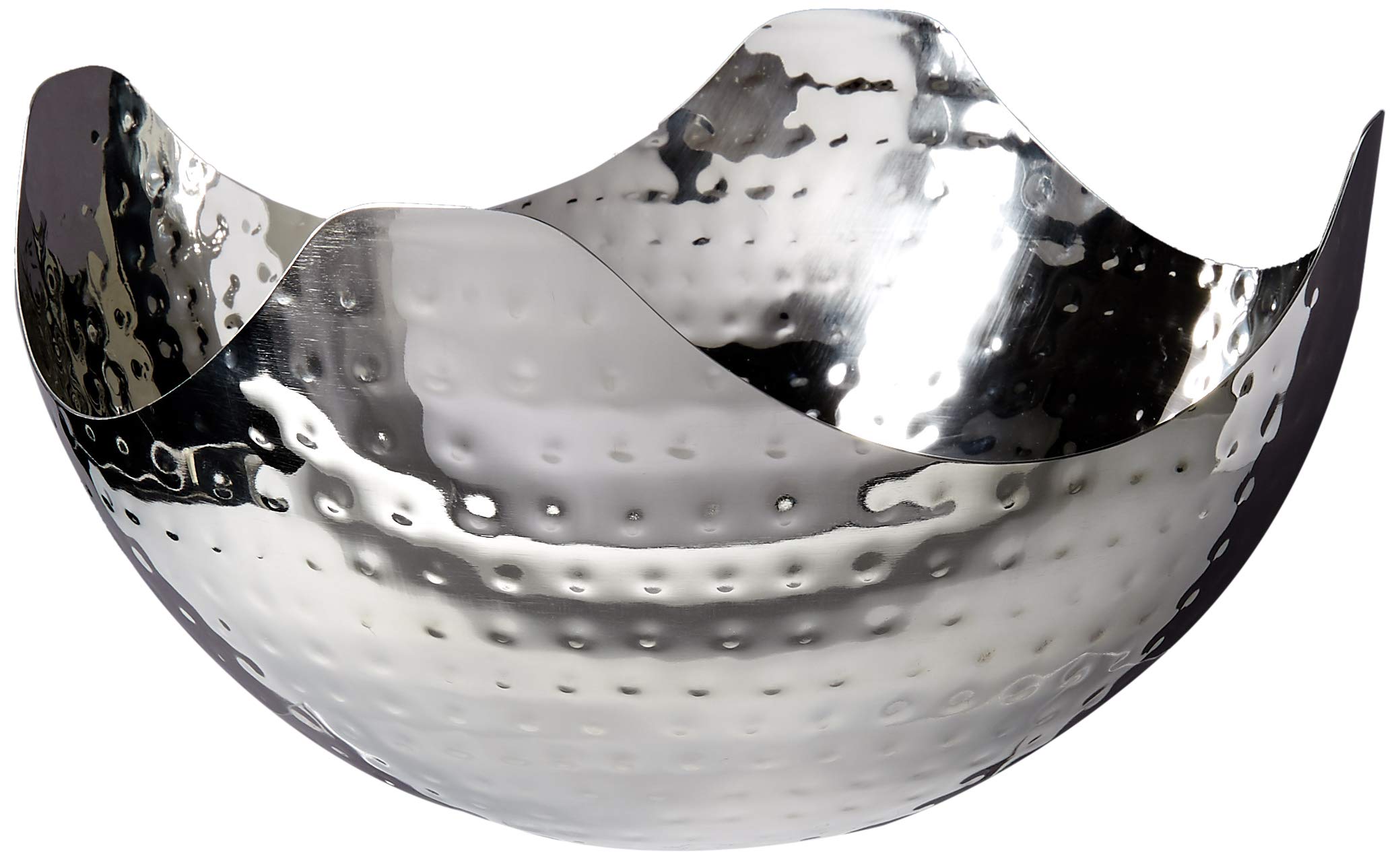 Elegance Hammered 10Inch Stainless Steel Wave Serving Bowl Buy Online