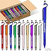 50 Pcs Inspirational Pens Batch, Motivational Ballpoint Pen with Writing Touch Screen And Mobile Phone Stand 3-in-1, Black Ink Office Encouraging Quotes, Office School Supplies Inspirational Gifts