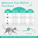 rabbitgoo Cat Harness and Leash Set Escape Proof Adjustable Vest Green Large view 2