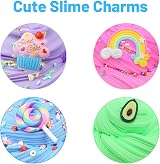 ROOKAIR 4 Pack Butter Slime Kit with Charms - Soft Non-Sticky DIY Party Gift view 2