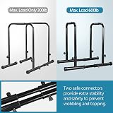 Yaheetech Dip Bars Station Pull Up Bars Heavy Duty Steel 500lbs Capacity view 7