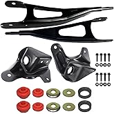 iiLentes Front Driver Passenger Side Radius Control Arm with Bracket and Radius Arm Bushing For 1987-1996 Ford F150 Bronco 4WD