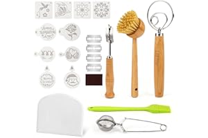 Lorzon 7 PCS Sourdough Bread Baking Supplies Set, Bread Proofing Accessories, Bread Making Tools