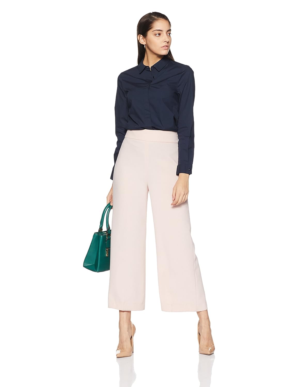 united colors of benetton women's button down shirt