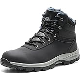 ANGRYRAM Winter Steel Toe Boots for Men Snow Work Boots Slip Resistant Safety Shoes Indestructible Industrial Construction Working Boots Warm Cozy