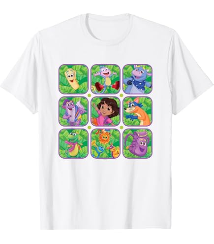 Amazon.com: Dora the Explorer Camiseta con botas y mariposas, Azul
