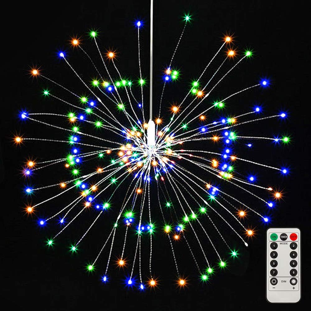 Luces de jardín Firework funciona con pilas, 8 modos de regulación con