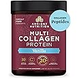 Ancient Nutrition Collagen Peptides Powder, Multi Collagen Protein, Women & Men, Vitamin C, Probiotics, Hydrolyzed Collagen, Supports Skin, Joints, Gut Health, Vanilla, 60 Servings