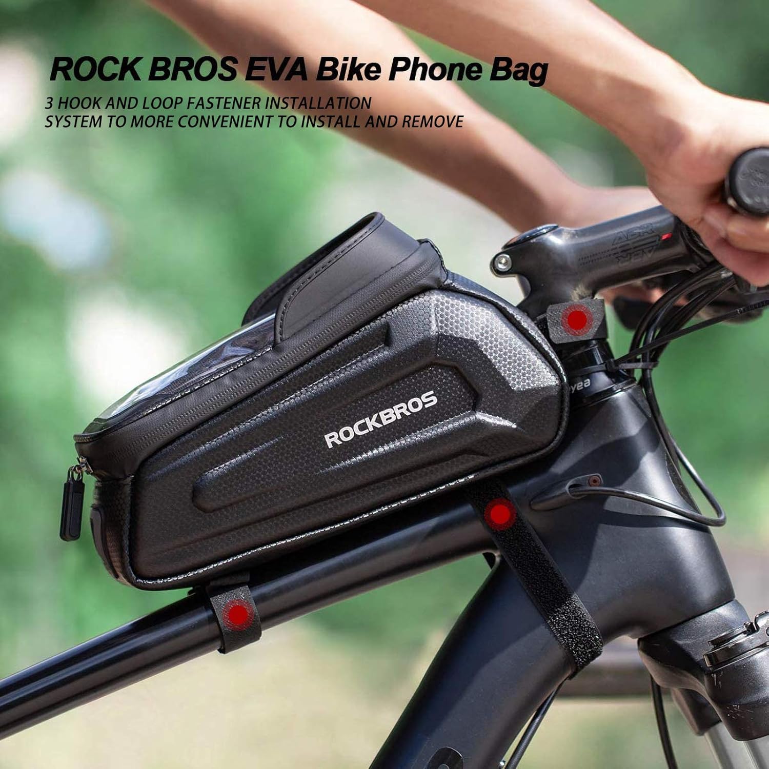 ROCKBROS Bike Phone Bag Bike Pouch Bicycle Front Frame Bag Waterproof Top Tube Handlebar Bag Bike Phone Mount Bag EVA Cycling Storage Bag for iPhone 11 XS Max XR 8 7 Plus Accessories Below 6.8” : Sports & Outdoors
