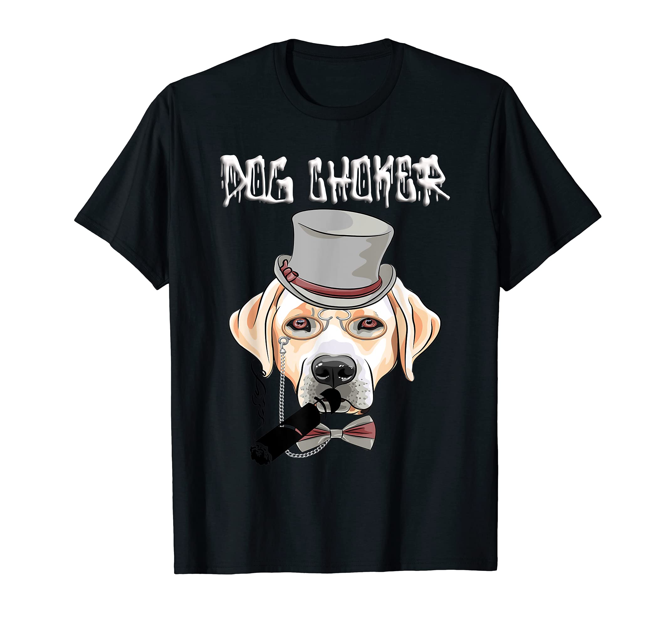Funny Choker Dog Cigar Health Smoking, Tobacco, Bad Habit T-Shirt