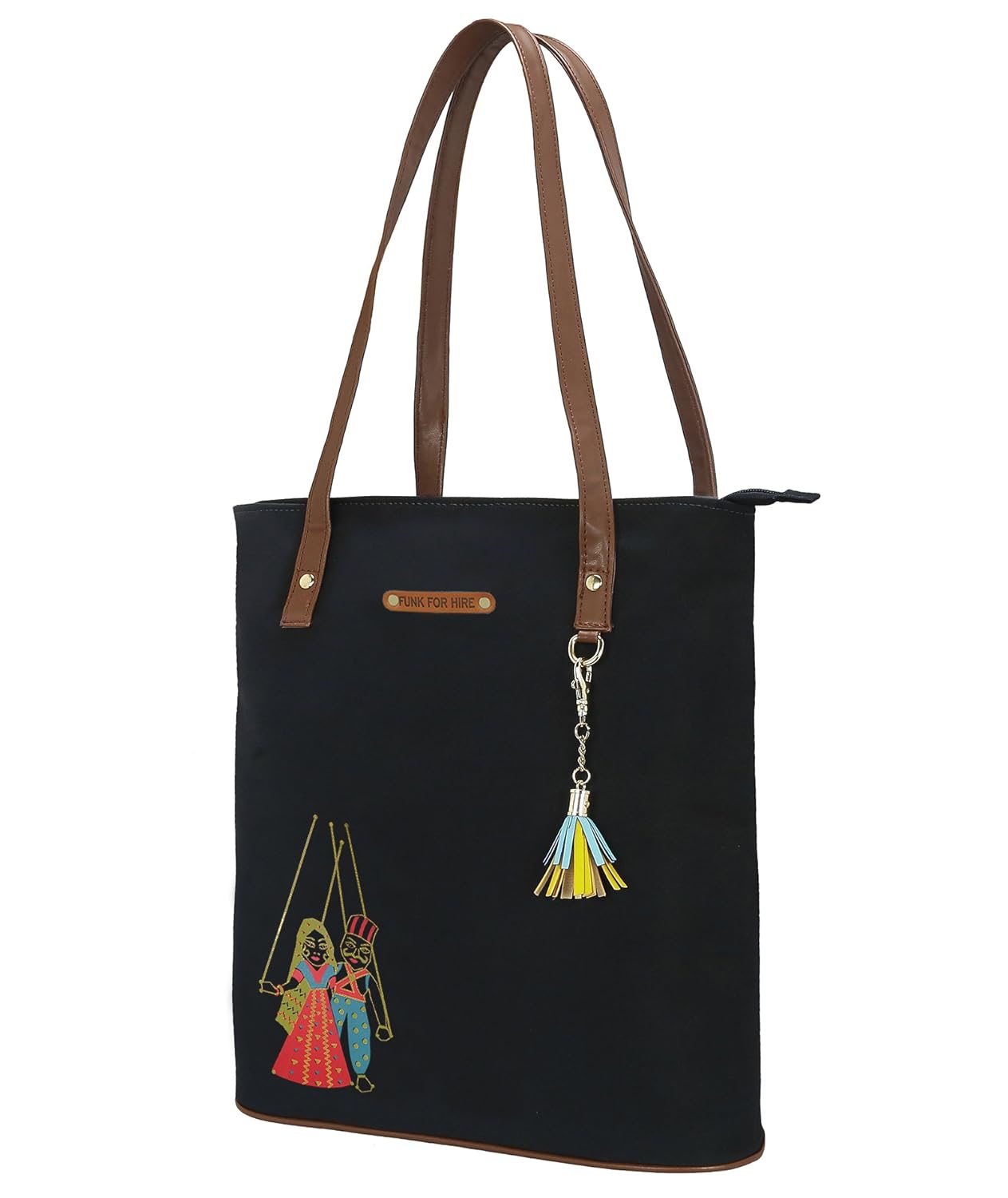 funk for hire women printed cotton canvas tote bags