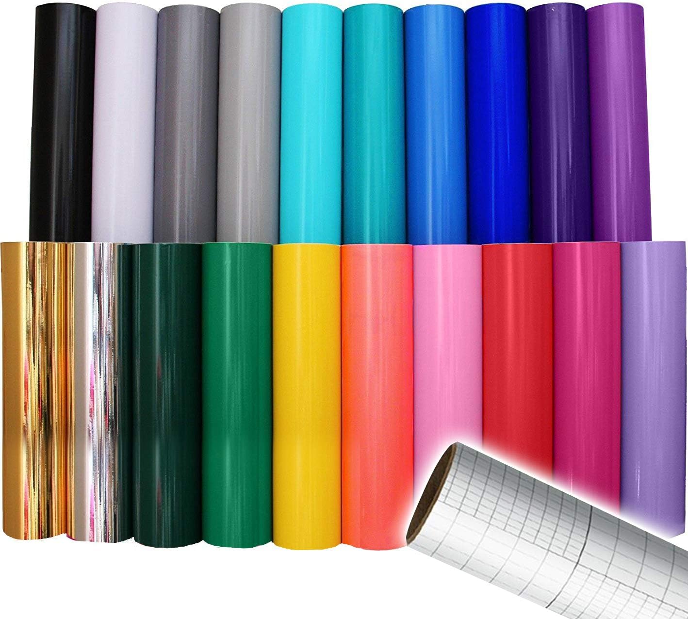VViViD Deco65 12 Inch x 5ft MultiColor Adhesive Craft Vinyl Bundle