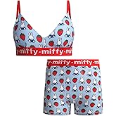 COCO BRANDS Womens Underwear Set - 2 Piece V-Shaped Sports Bras for Women & Boy Shorts Womens Bra and Panty Set (S-XL)