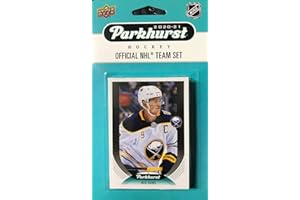 BUFFALO SABRES FACTORY SEALED TEAM SET Buffalo Sabres 2020 2021 Upper Deck Factory Sealed 10 Card Team Set with Jack Eichel and Dominik Hasek Plus