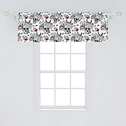 Ambesonne Gothic Window Valance, Day of The Dead