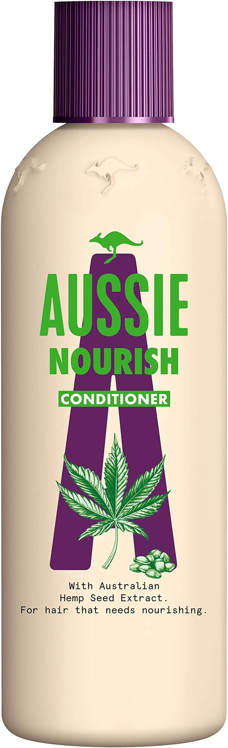 Aussie Nourish Conditioner 300ml for Damaged Hair with Hemp Seed Extract