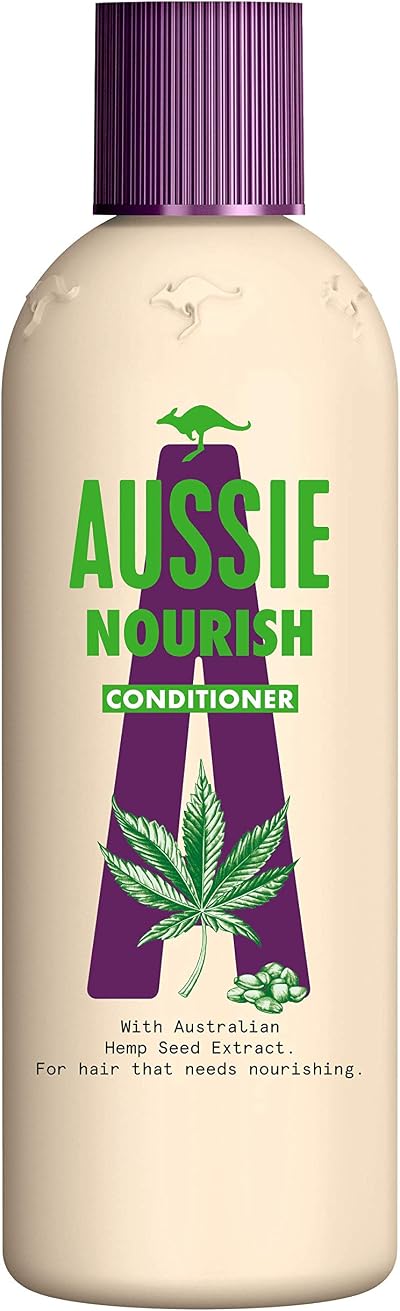 Aussie Nourish Conditioner 300ml for Damaged Hair with Hemp Seed Extract