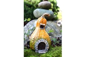 Top Collection Enchanted Story Garden and Terrarium Gourd Fairy House Outdoor Decor with Light