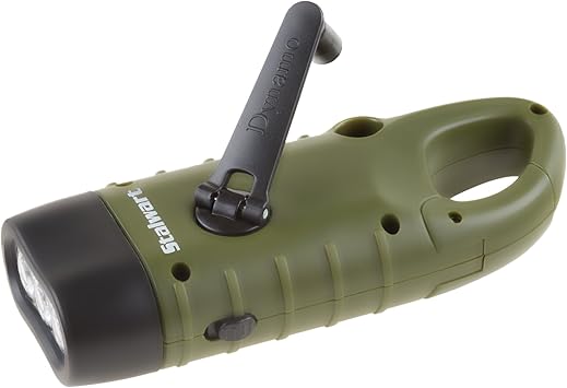 Solar Powered Hand Crank Flashlight 