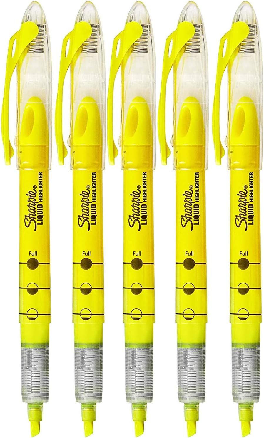 Sharpie Accent Liquid Pen Style Highlighters HILIGHTER, LQD ACCENT, FYW (Pack of5) (1) : Sharpie Hilighters : Office Products