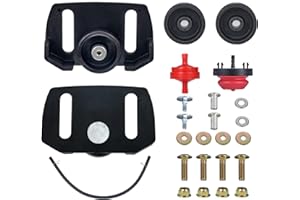 Mikatesi Universal Snow Blower Rolling Skid Shoes 490-241-0038 Fits Most 2 and 3 Stage Snow Throwers with Plastic Wheels Mounting Hardware Primer Bulb Fuel Filter Kit