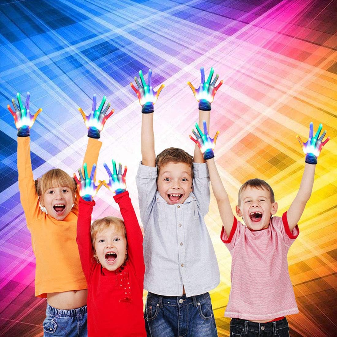 Gifts for Teen Girls, TOPTOY Flashing LED Gloves Gift Ideas for Teen Boys Girls Autism Cool Toys for 3-12 Years Old Boys Girls Best Birthday Gifts Toys Presents for 3-12 Boys Girls Light Gloves TTG001: Clothing